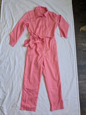 Women's Cosplay Pink Jumpsuit Small